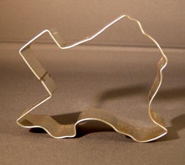 Figural Texas Shaped Cookie Cutter