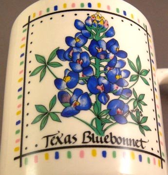 Colorful Texas Bluebonnet Coffee Mug