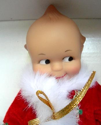 Effanbee Kewpie Santa Doll with Sleigh