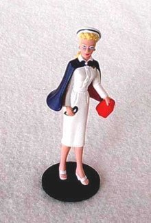 Miniature Nurse Barbie Figure