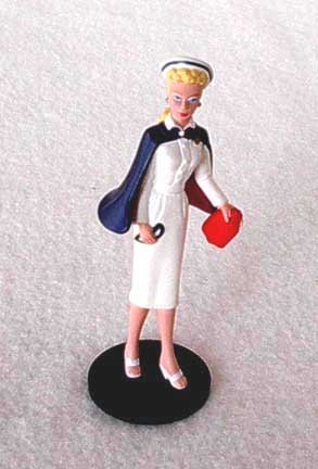 Miniature Nurse Barbie Figure