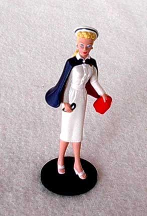 Miniature Nurse Barbie Figure
