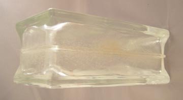 Hand Painted Snow Woman Nurse Glass Brick