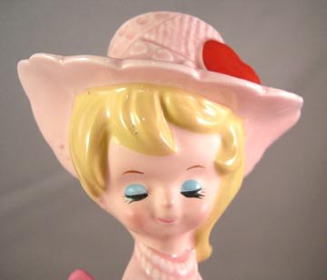 Vintage Valentine Girl Music Box