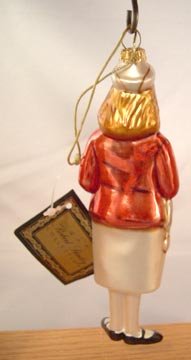 Figural Red Cross Nurse Glass Ornament