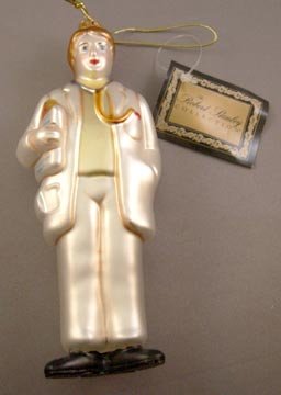 Figural Red Cross Doctor or Male Nurse Glass Ornament