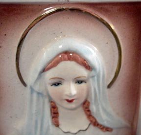 Vintage Virgin Mary Wall Pocket Planter