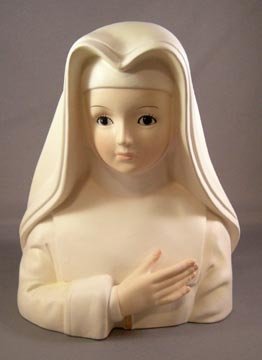 Vintage Relpo Nun Head Vase Planter