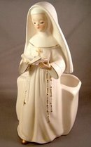Vintage Relpo Nun Figural Vase/Planter