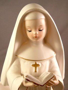 Vintage Relpo Nun Figural Vase/Planter