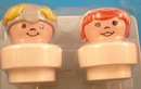 Older Fisher Price Chunky Little People Nurse and Doctor