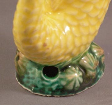 Yellow Colored Spouthing Fish Bubblier Aquarium Ornament