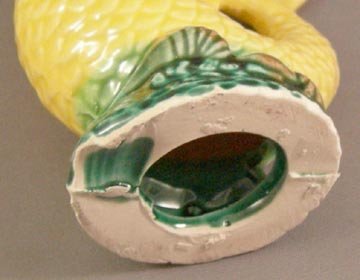 Yellow Colored Spouthing Fish Bubblier Aquarium Ornament