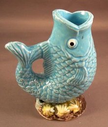 Blue Colored Spouthing Fish Bubblier Aquarium Ornament