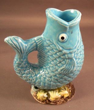 Blue Colored Spouthing Fish Bubblier Aquarium Ornament