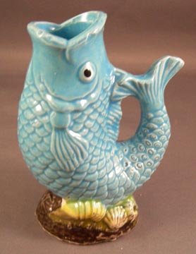 Blue Colored Spouthing Fish Bubblier Aquarium Ornament