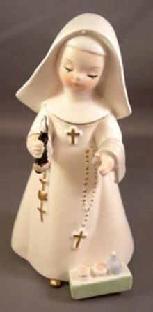 Vintage Napco Nun Figure Medical/Opitical Related