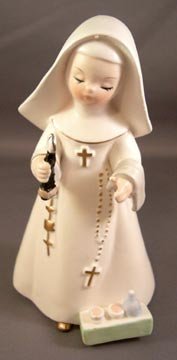 Vintage Napco Nun Figure Medical/Opitical Related