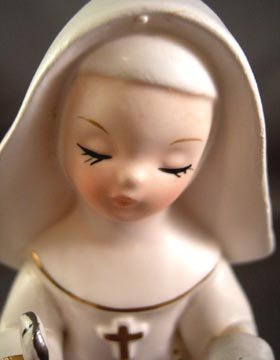 Vintage Napco Nun Figure Medical/Opitical Related