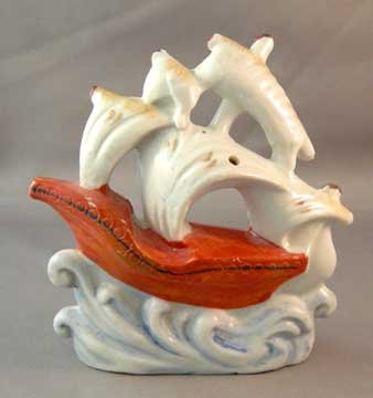 Vintage Aquarium Ornament Sailing Ship