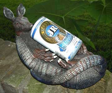 Texas Armadillo Figural Beer/Wine Holder