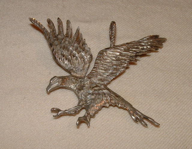 925 Silver Eagle Art Pendant