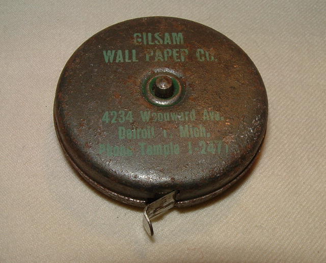 Very Old Advertising Retractable Tape Measure