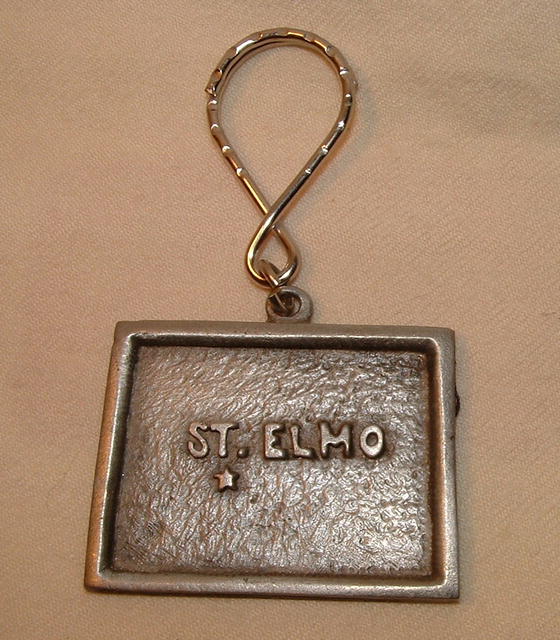 1980 Rawcliffe Pewter St. Elmo Key Fob