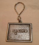 1980 Rawcliffe Pewter St. Elmo Key Fob