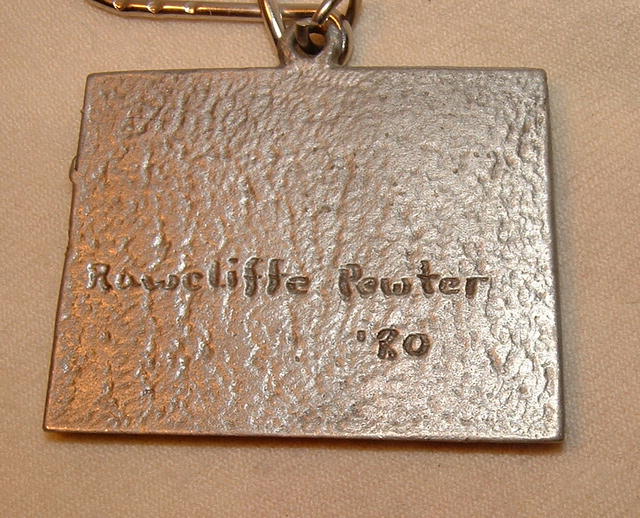 1980 Rawcliffe Pewter St. Elmo Key Fob