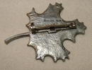 1978 Metzke Pewter Maple Leaf Brooch