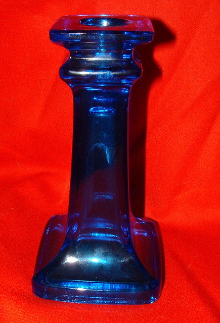 Cobalt Blue 6.5 Inch Candle Holder