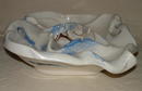 1979 Signed White/Blue/Brown Ceramic Ashtray