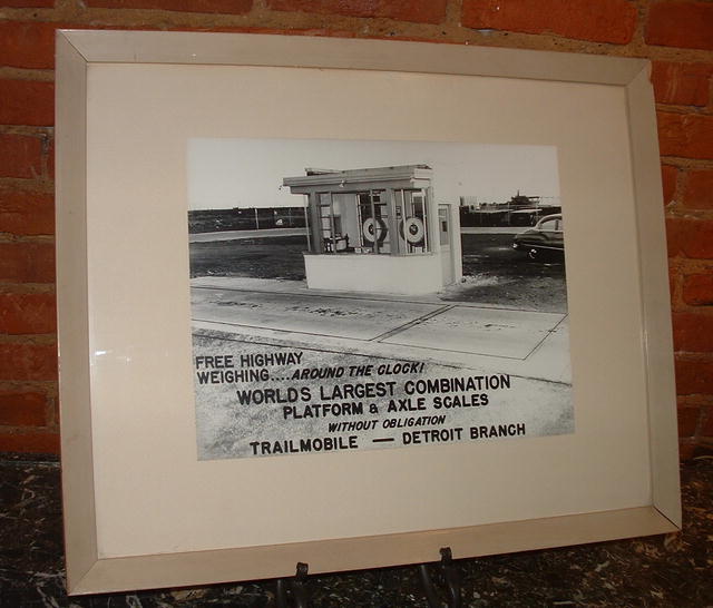World's Largest Highway Scales Photo C. 1950 Detroit