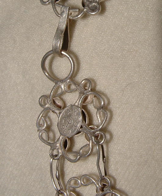 Signed Taxco 960 Silver Artisan Necklace