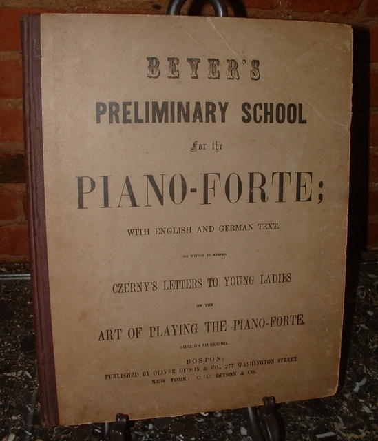 Antique Beyer's English & German Piano-Forte Book