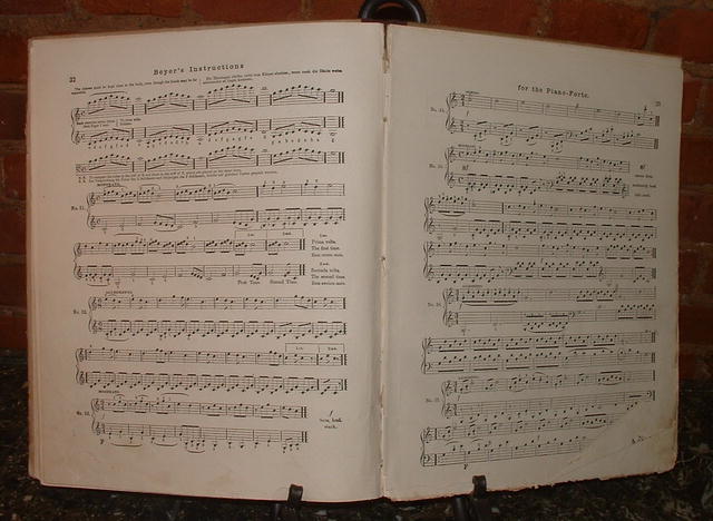 Antique Beyer's English & German Piano-Forte Book