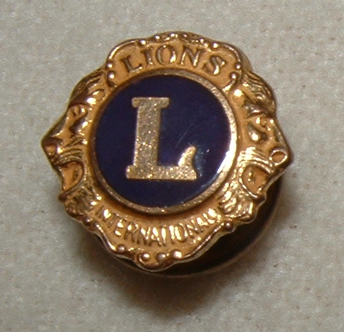 Vintage Lions International Lapel Pin