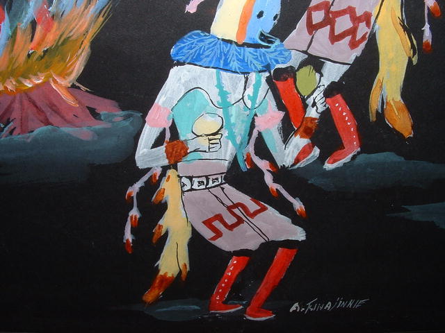 Original Tsinajinnie Navajo Dance Painting
