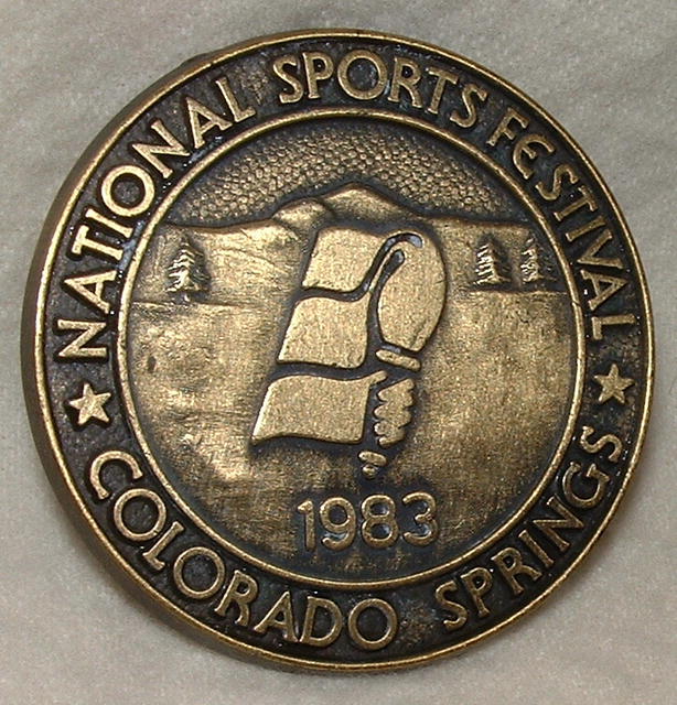 1983 Bronze National Sports Festival Medallion - Colorado Springs