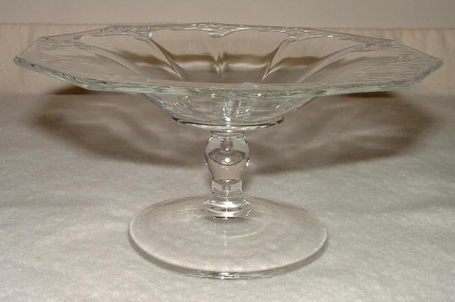 Antique Cut Glass 6 Inch Compote