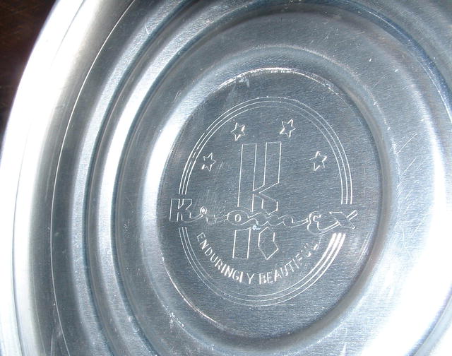 Vintage Mid-Century Deco Kromex Ice Bucket with Lucite Handle