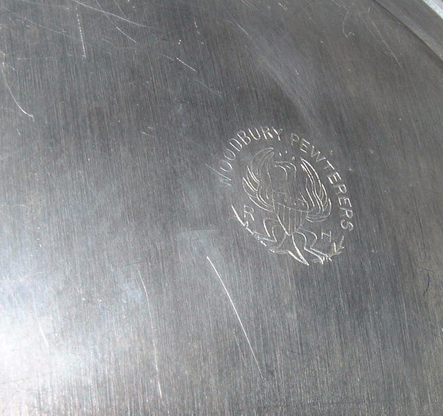 Vintage Woodbury Pewter Gravy Server / Plate