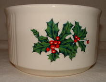 Vintage 1980 FTDA Pottery Christmas / Holiday Crock