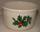 Vintage 1980 FTDA Pottery Christmas / Holiday Crock
