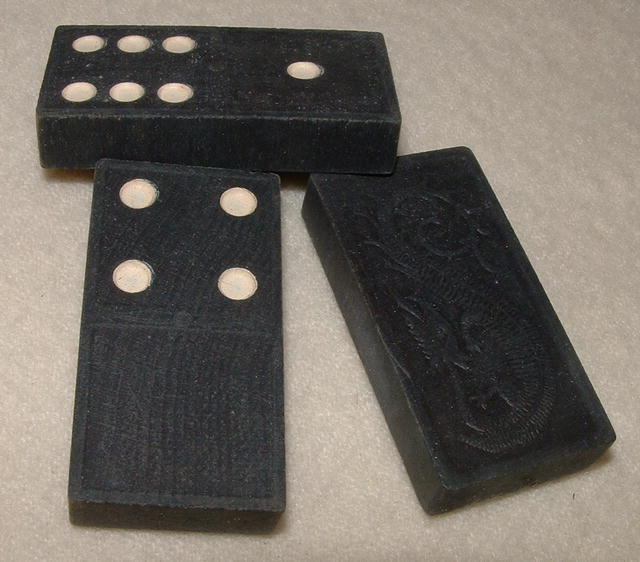 Vintage Halsam Double Nine Dragon Domino Set No. 920