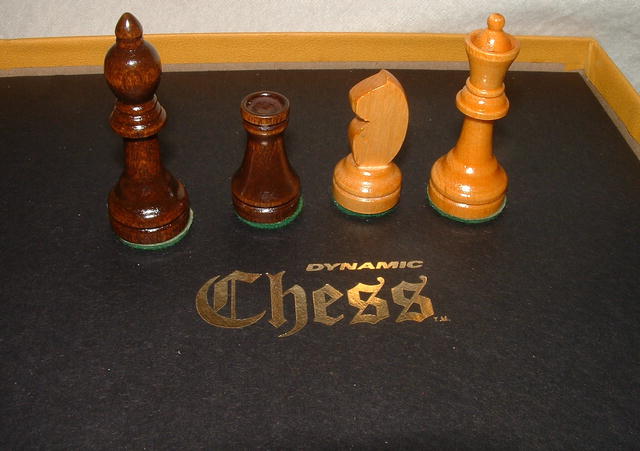 Vintage 1973 Dynamic Chess Set with Wooden Pieces