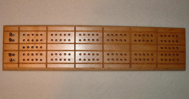 Vintage Drueke Cribbage Board No. 5