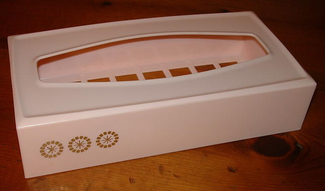 Vintage Mid-Century Pink Rubbermaid Tissue Holder