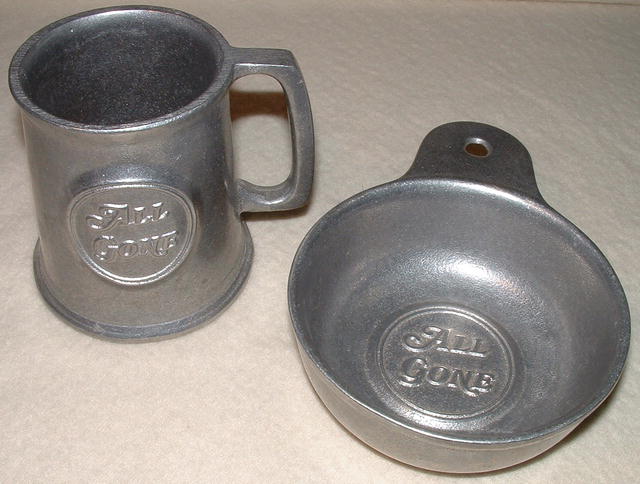 Vintage Wilton Armetale Child's All Gone Mug & Porringer